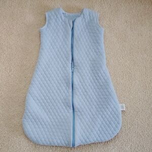Blue Sleep Sack with Quilted Texture